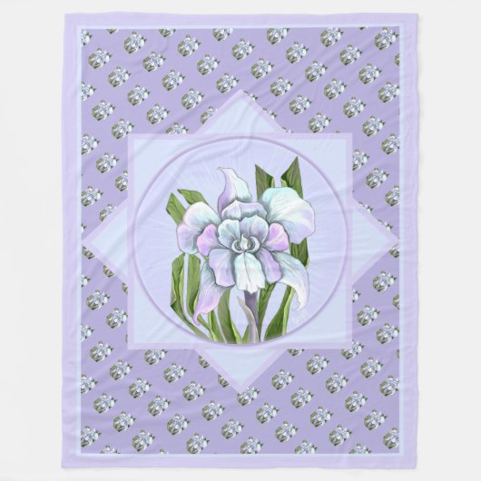 Smeraldo flower fleece deken (Voorkant)