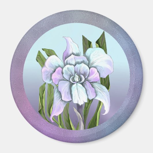 Smeraldo flower Magnet Magneet (Voorkant)