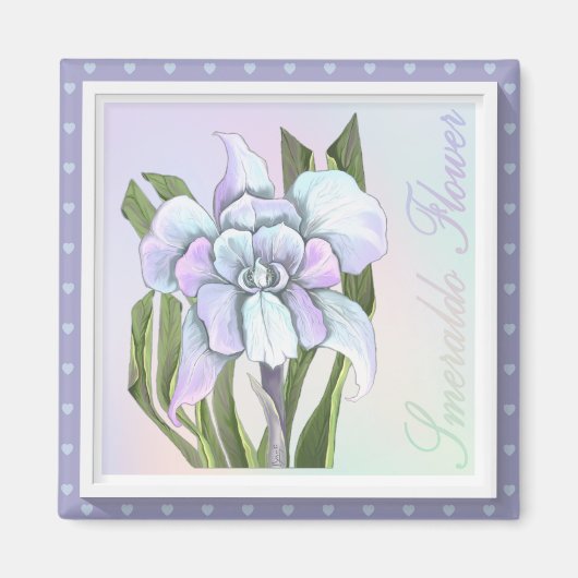 Smeraldo flower magnet magneet (Voorkant)