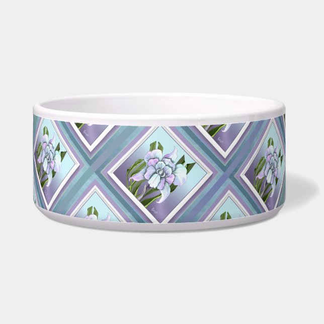 Smeraldo flower Pet Collar Voerbakje (Voorkant)