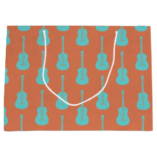 Smerige akoestische gitaar groene oranje polkadot groot cadeauzakje