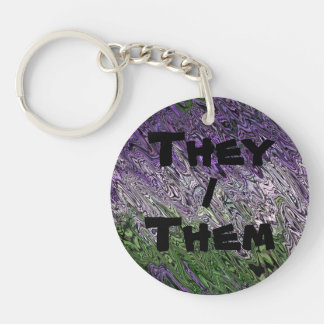 Smerige Groovy Funky Trippy Genderqueer Trots Sleutelhanger