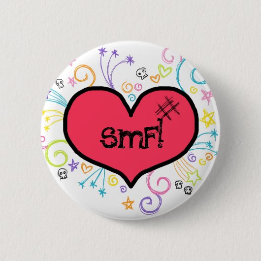 SMF! Hart Button (Voorkant)