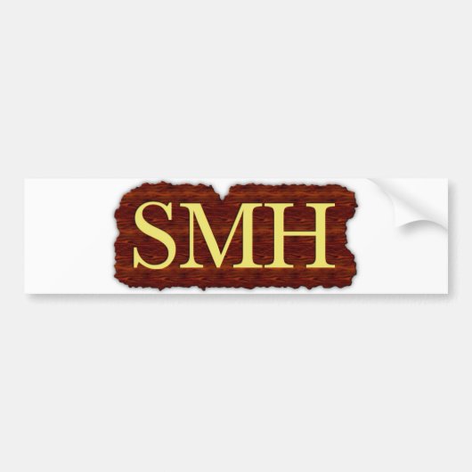 Smh ! bumper sticker for sale ! (Devant)
