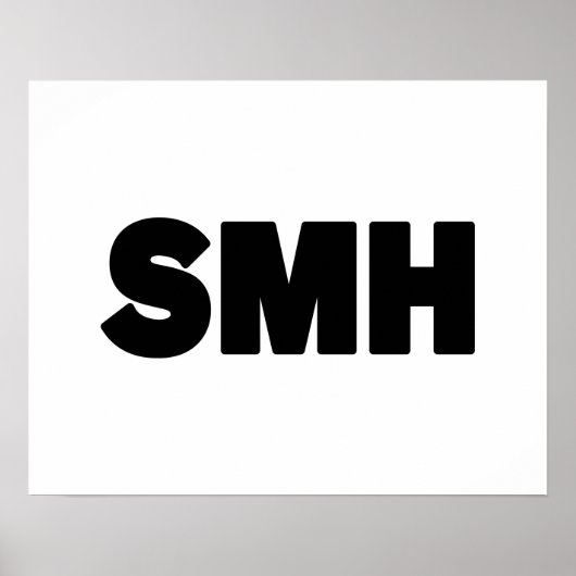 SMH | Tekst Slaag Poster (Voorkant)