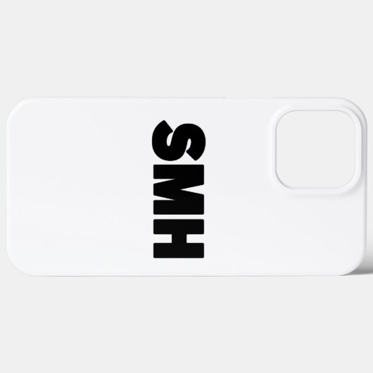 SMH | Text Slang Case-Mate iPhone Case (Achterkant (horizontaal))