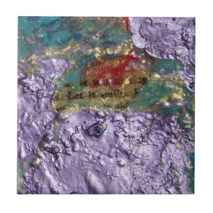 Smile Abstracte gemengde media collage Tegeltje