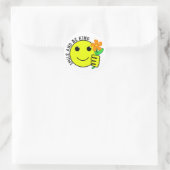 Smile and Be Kind Friendship Ronde Sticker (Tas)