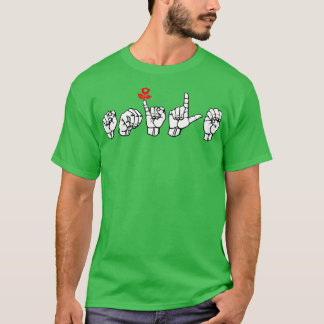 SMILE ASL Sign Language Design 6 T-shirt