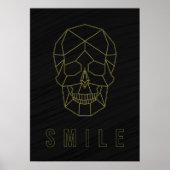 Smile bevestiging poster gele origamischedel (Voorkant)