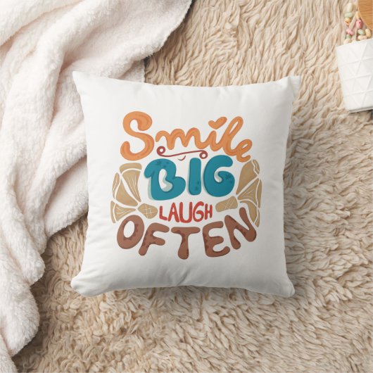 Smile Big Laugh Often Kussen (Deken)