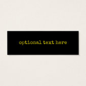 Smile Black Yellow Typographie (Dos)