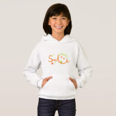 Smile Brosse Style Line Art | Sweat à capuche pour (Devant entier)