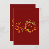 Smile Brush Style Line Art | Thank You Card 3.5"x5 Bedankkaart (Voorkant / Achterkant)