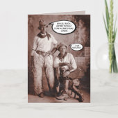 "Smile, Buck" Grappige Cartoon Verjaardag Kaart (Voorkant)