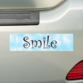 Smile-bumper sticker (Op auto)