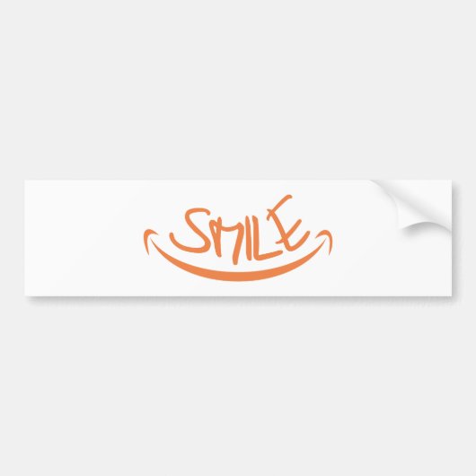smile bumpersticker (Voorkant)