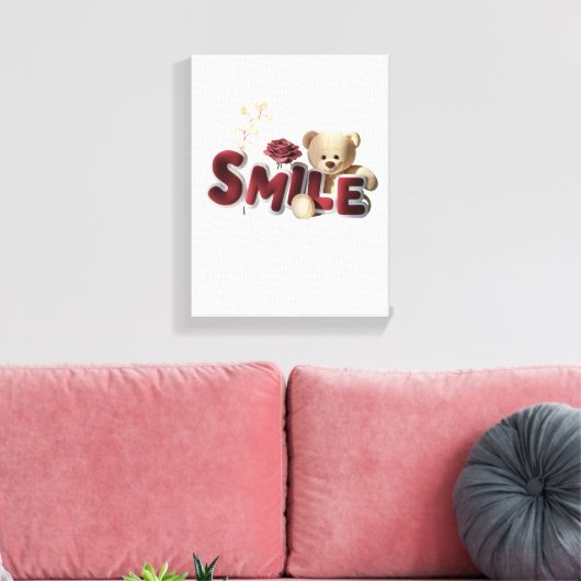 Smile Canvas Afdruk (Insitu (Woonkamer))