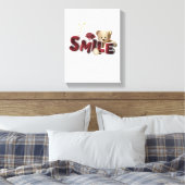 Smile Canvas Afdruk (Insitu (Slaapkamer))
