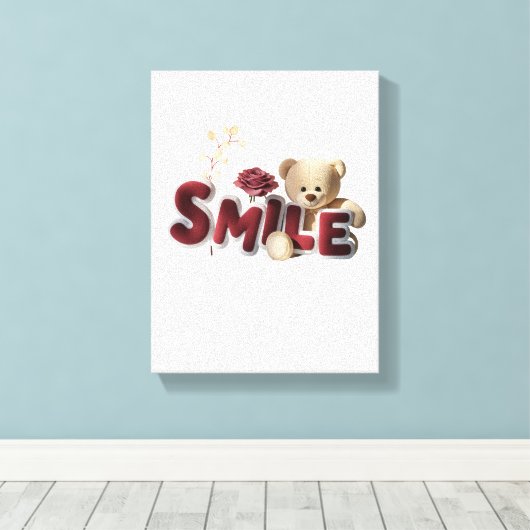 Smile Canvas Afdruk (Insitu (Houten vloer))