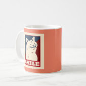 SMILE CAT FUNNY CAFÉ MUG (Devant gauche)