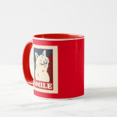 SMILE CAT FUNNY CAFÉ MUG (Devant gauche)