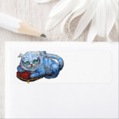 SMILE CAT SMILING REURING ÉTIQUETTES DE ADRESSE (En situation)