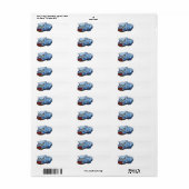 SMILE CAT SMILING REURING ÉTIQUETTES DE ADRESSE (Feuille entière)