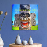 "Smile" Citation Amusante Soirée Rire Les Dents Vi<br><div class="desc">Qui peut résister à un tel visage riant ? Pensez à "sourire pendant que vous avez encore des dents" quand vous regardez l'heure sur ce personnage décalé et coloré, horloge murale photographique. Fait un grand cadeau pour quelqu'un de spécial! Vous pouvez facilement personnaliser cette horloge murale de photographie plus j'offre...</div>