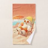 Smile Dog - Beach Mode On Bad Handdoek (Handdoek)