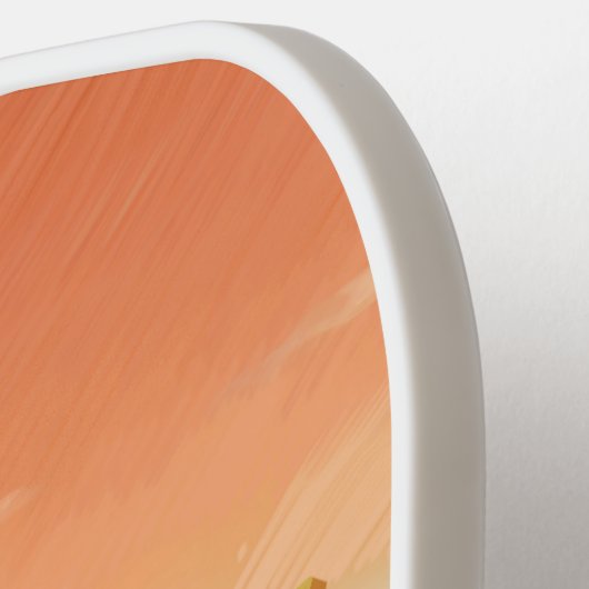 Smile Dog - Beach Mode On Pickleball Paddle (Links Detail)