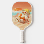 Smile Dog - Beach Mode On Pickleball Paddle (Voorkant)