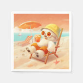 Smile Dog - Beach Mode On Servet (Voorkant)