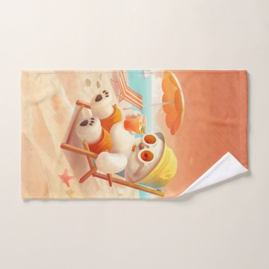 Smile Dog - Mode Plage Activé (Serviette à main)