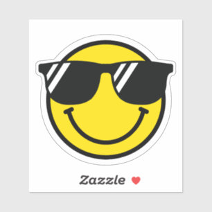 Smile Emoji Happy Face Zonnebril Cool Fun Sticker