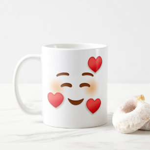 Smile Emoji met hart Koffiemok