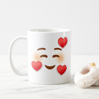 Smile Emoji met hart Koffiemok