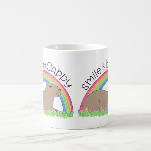 Smile en be Cappy leuke capybara Koffiemok (Center)