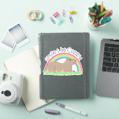 Smile en be Cappy leuke capybara Sticker (iPad Cover)
