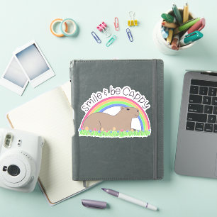 Smile en be Cappy leuke capybara Sticker