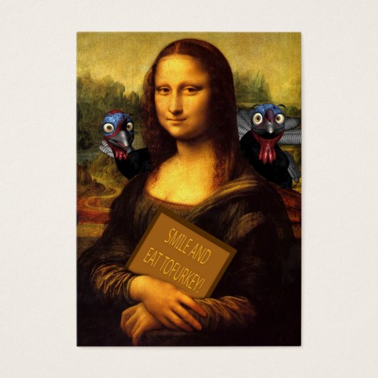 Smile en eet Tofurkey Visitekaartjes (Voorkant)