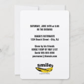 Smile est bonne 30e anniversaire Invitation de fêt (Dos)