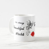 Smile est le meilleur maquillage| Tattoo | Mug caf (Devant gauche)