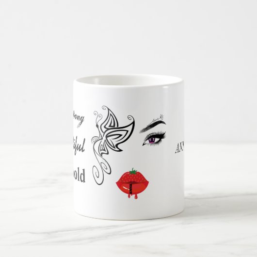 Smile est le meilleur maquillage| Tattoo | Mug caf (Centre)