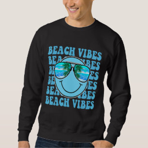 Smile Face Beach Vibes Bijpassende Zomer Trui