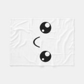 Smile Face Fleece Deken (Voorkant (Horizontaal))