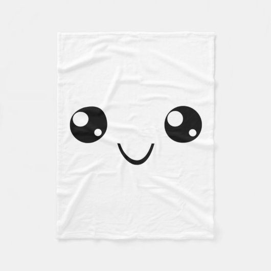 Smile Face Fleece Deken (Voorkant)