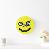 Smile Face Funny Cute Yellow Ronde Klok (Huis)