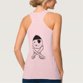 Smile Face Jolly roger Retour Imprimer Débardeur f (Dos)