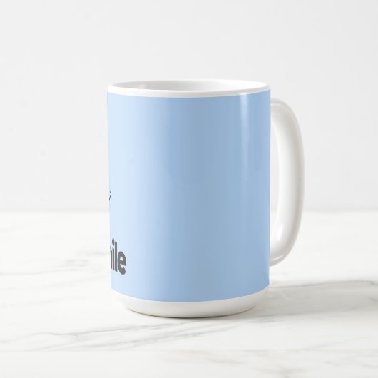 Smile Face Mok – Schattigee positiviteit Koffie & (Voorkant rechts)